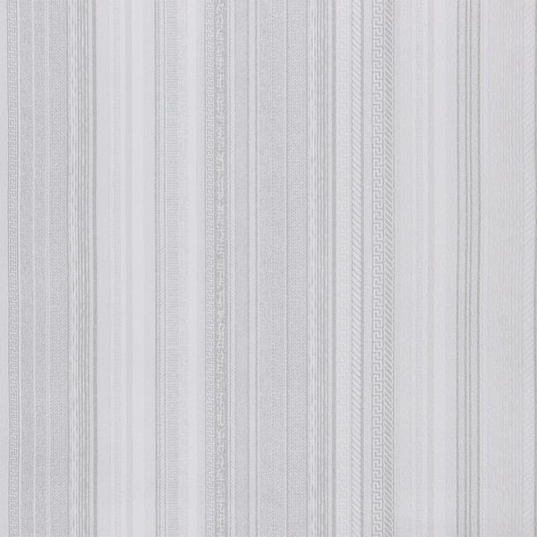 vidaXL Wallpaper 3D Strip Pattern Grey 10x0.53 m Non-woven