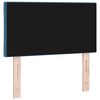 vidaXL LED Headboard with LED Strip Lights Dark blue 80 cm Velvet