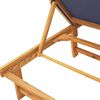 vidaXL Sun Loungers 2 pcs with Table Blue Solid Wood Acacia and Textilene