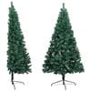 vidaXL Artificial Half Pre-lit Christmas Tree with Ball Set Green 120 cm