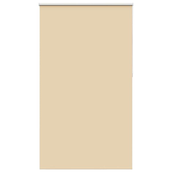 vidaXL Roller Blind Blackout Beige 120x210 cm Fabric Width 116.6 cm Polyester