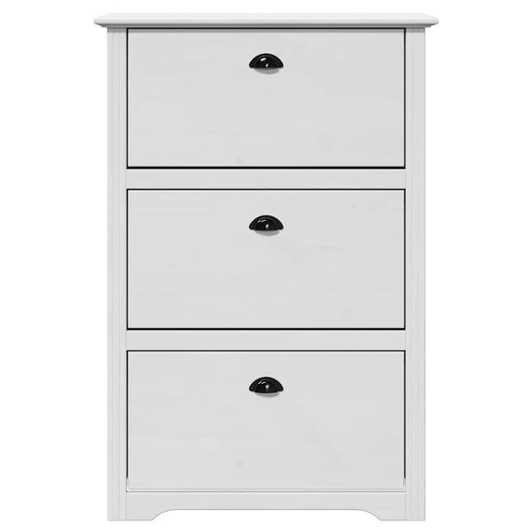 vidaXL Shoe Rack BODO White 80x35x118 cm