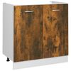 vidaXL Sink Bottom Cabinet Lyon Smoked Oak 80x46x81.5 cm Engineered Wood