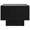 vidaXL Coffee Table Black oak 40 x 40 x 30 cm Engineered wood
