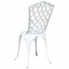 vidaXL Garden Chair 2 pcs White 55 x 56.5 x 91cm Aluminium