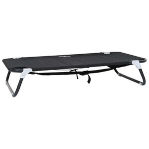 vidaXL Dog Bed 90 x 55 x 18 cm Steel Black