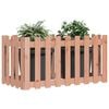 vidaXL Garden Raised Bed with Fence Design 100x50x50 cm Solid Wood Douglas