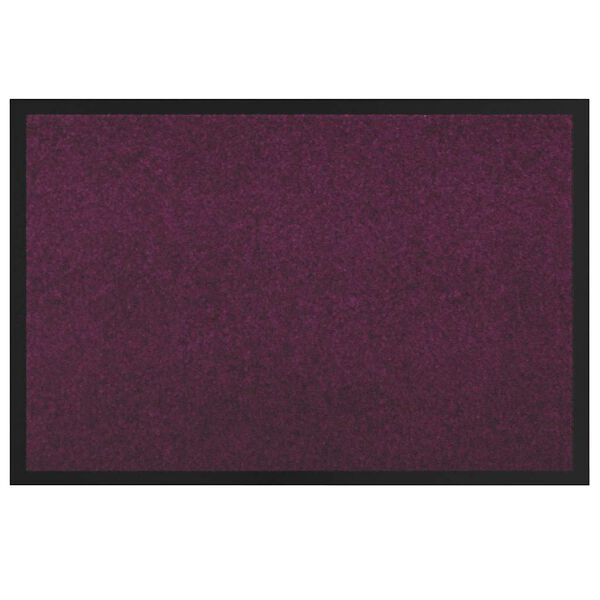 vidaXL Door Mat Bordeaux 120 x 80 x 1.2 cm Teddy Fabric