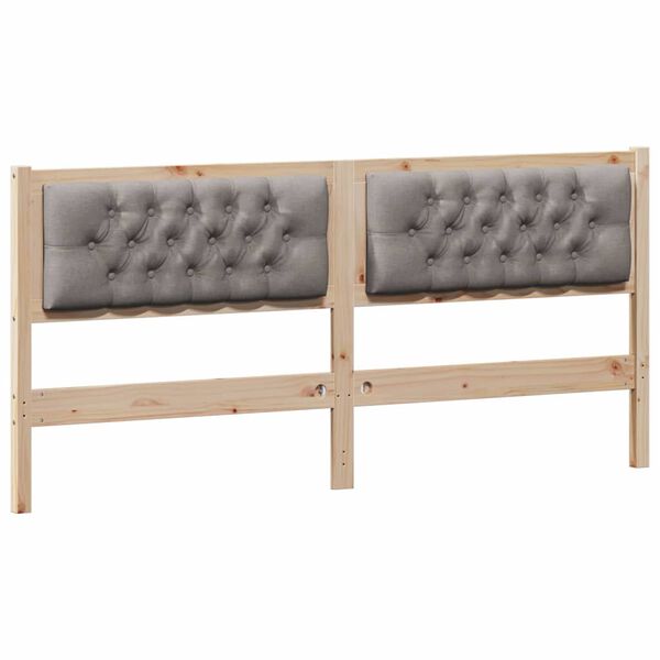 vidaXL Headboard Other Brown and taupe 160 cm Solid pine wood