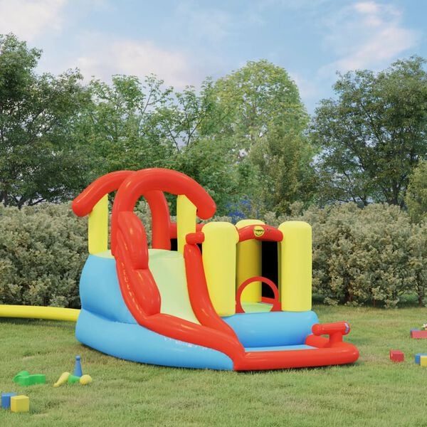 Happy Hop Bouncy Castle with Slide and Splash Pool 280x319x211 cm