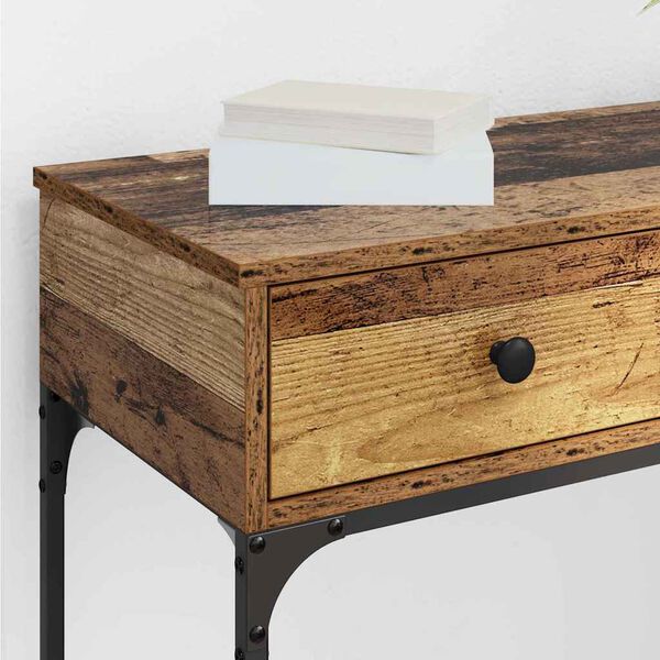 vidaXL Console Table Old wood 75 x 34.5 x 75 cm Engineered wood