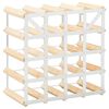 vidaXL Wine Rack for 20 Bottles Solid Pinewood