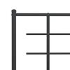 vidaXL Metal Replace Headboard Black 140 cm