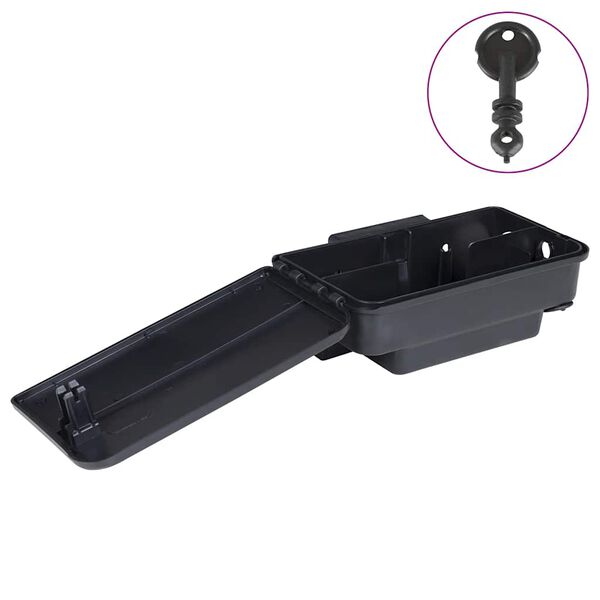 vidaXL Mouse Traps 4 pcs Black 22x12.5x7.5 cm
