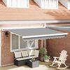 vidaXL Awning Frame Manual White 300 x 250 cm Aluminium