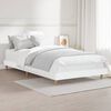 vidaXL Bed Frame without Mattress White 90x190 cm Single Engineered Wood