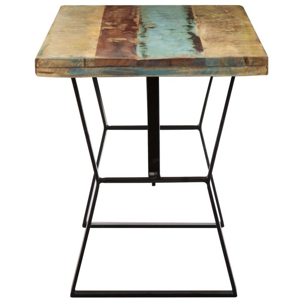 vidaXL Dining Table 120x60x76 cm Solid Reclaimed Wood