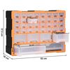 vidaXL Multi-drawer Organiser with 38 Drawers 52x16x37.5 cm