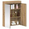 vidaXL Bathroom Mirror Cabinet TULUM Artisan Oak 60 x 16.5 x 78 cm