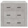 vidaXL Sideboard Concrete Grey 80x33x70 cm Engineered Wood