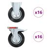 vidaXL 32 pcs Casters 200 mm