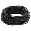 vidaXL Leather Cord Black &Oslash;2 mm x 50 m Leather