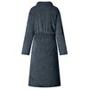 vidaXL Bathrobe without Hood Navy Blue S Flannel