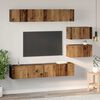 vidaXL TV Cabinet Set Wall-mounted 6 pcs Old Wood Engineered Wood