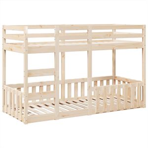 vidaXL Bunk Bed 75x190 cm Solid Wood Pine