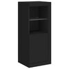 vidaXL Sideboards with LED Lights 3 pcs Black Engineered Wood