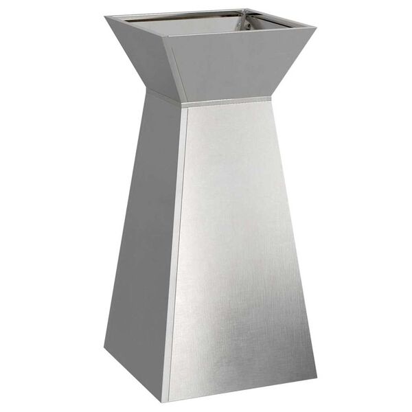 vidaXL Pillar Planter Silver 35 x 35 x 73 cm Stainless Steel