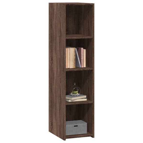 vidaXL Highboard Brown Oak 30x41x124 cm Engineered Wood