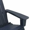 vidaXL Adirondack Rocking Chairs 2 pcs Navy Blue HDPE