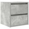 vidaXL Wall-mounted Bedside Cabinet Concrete Grey 38x34x40 cm