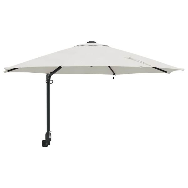 vidaXL Garden Parasol Sand 248 x 248 x 148 cm Polyester and Steel
