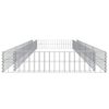 vidaXL Gabion Raised Bed Galvanised Steel 400x100x20 cm