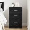 vidaXL Bedside Cabinet Black Oak 40 x 40 x 63 cm Engineered Wood