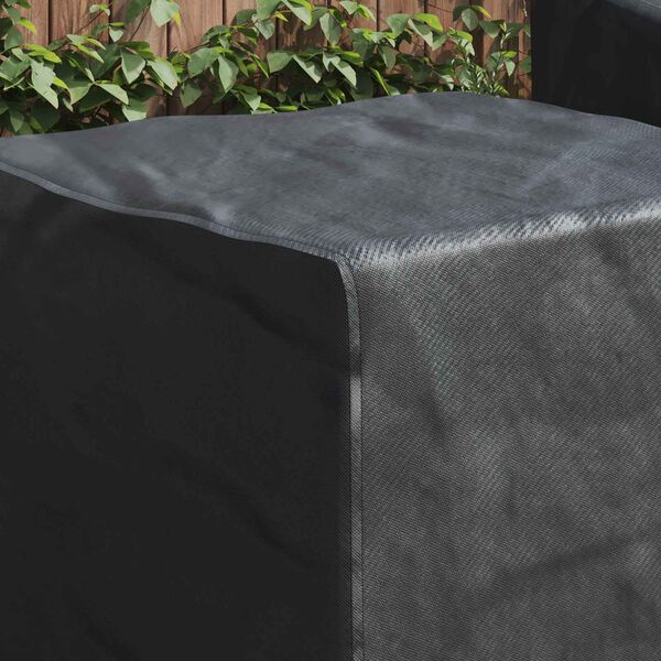 vidaXL Furniture Cover Plain Black 82 x 82 x 65 cm 600D Oxford Fabric