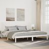 vidaXL Extra Long Bed Frame without Mattress White 180x220 cm Solid Wood