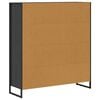 vidaXL Book Cabinet 2 pcs Black Oak 99.5 x 30 x 108.5 cm