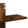 vidaXL Wall Shelf Smoked Oak 124.5x18x60.5 cm Engineered Wood