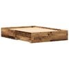 vidaXL Bed Frame with Drawer Old Wood 140 x 200 cm Engineered Wood