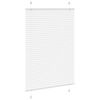 vidaXL Pleated Blind White 95x150 cm Fabric Width 94.4 cm Polyester