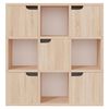 vidaXL Bookshelf Sonoma Oak 88.5x27.5x88 cm Engineered Wood