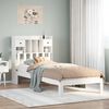 vidaXL Bookcase Bed without Mattress White 75x190cm Solid Wood Pine