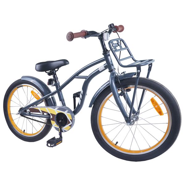 vidaXL Kids Bike 18'' for 5-7 Years Old Dark Grey