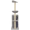 vidaXL Cat Tree with Sisal Scratching Posts Grey 148 cm