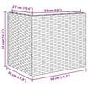 vidaXL Garden Planters 2 pcs Grey 36x30x32 cm Poly Rattan