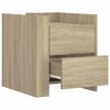 vidaXL Bedside Cabinet Sonoma Oak 45x50x50 cm Engineered Wood