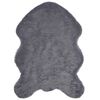vidaXL Faux Sheepskin Rug TAFALLA Anthracite 60 x 90 cm Polyester